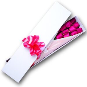CAJA ROSAS FUSIA EXPORTACION x6